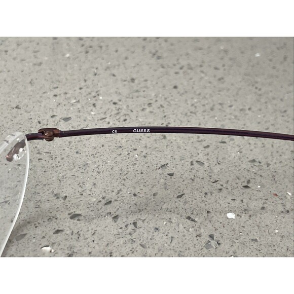 GUESS GU1274 BRN 48-17-140 Stainless Steel Rimless Eyeglasses Frames ONLY Brown main image 10